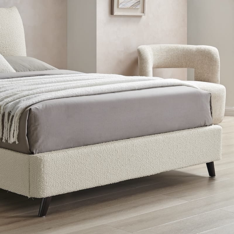 LL Luna Ivory 4ft6 Double Bed Frame